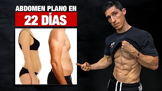 Obtén un ABDOMEN PLANO en 22 Días ¡Entrenamiento en Casa [upl. by Ahsekad]