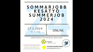 Sommarjobb 2024 [upl. by Einnaf]