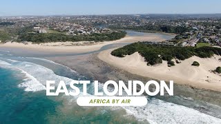 Blue Bend Beach in East London  Drone footage of the Lagoon in the Eastern Cape South Africa [upl. by Akineg194]