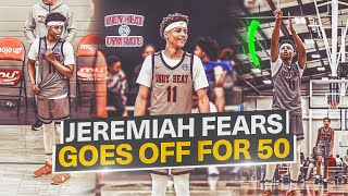 5⭐️ Illinois Commit Jeremiah Fears Goes Off For 50 In His Indy Heat debut 😈🔥 [upl. by Patsis]