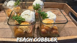 PEACH COBBLER WITH A SECRET INGREDIENT [upl. by Eelyrag]