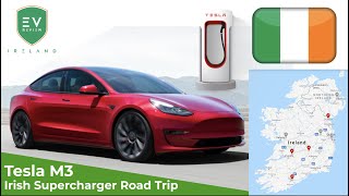 Tesla Model 3 Irish Supercharger Road Trip [upl. by Grissel]