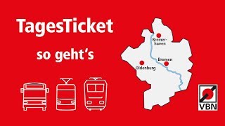 TagesTicket erklärt  So funktioniert das TagesTicket  VBN [upl. by Adoh271]