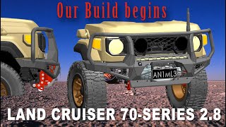 TROOPY 28 BUILD START New Bull bar Design 4xoverland [upl. by Grunberg]