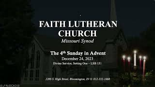 Livestream for the 4th Sunday in Advent 12242023 [upl. by Phylys997]