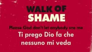 Pnk  Walk Of Shame testo e traduzione [upl. by Naerol]