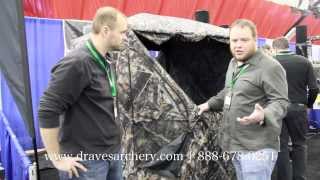 20132014 Mathews Trade Show Barronett BIG MIKE Hunting Blind [upl. by Backler102]