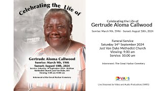 Celebrating the Life of Gertrude Aloma Callwood [upl. by Ahon]