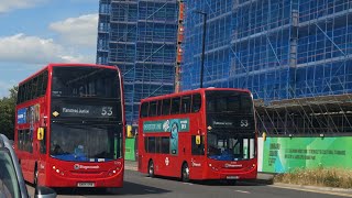 London Buses at Plumstead Bus Garage 8K [upl. by Thanos686]