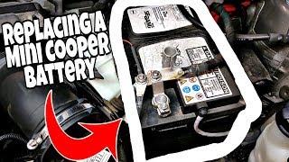 Mini Cooper F56 Car Battery Exchange 2014 2015 2016 2017 2018 2019 [upl. by Scopp]