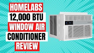 hOmeLabs 12000 BTU Window Air Conditioner Review [upl. by Assenov308]