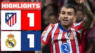 ATLÉTICO DE MADRID 1  1 REAL MADRID  RESUMEN LALIGA EA SPORTS [upl. by Dripps317]