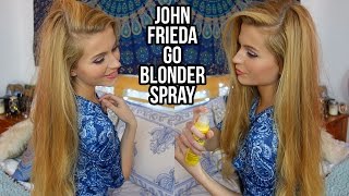 John Frieda Go Blonder Lighting Spray on Brown hair Review  Ellesse [upl. by Ambrogio33]