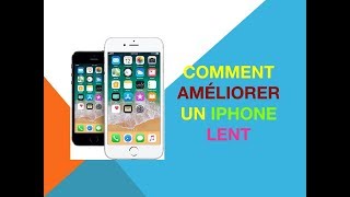 Comment améliorer un iPhone lent [upl. by Kurman916]