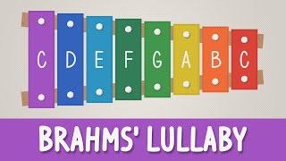 How to play Brahms Lullaby on a Xylophone  Easy Songs  Tutorial [upl. by Lewap]