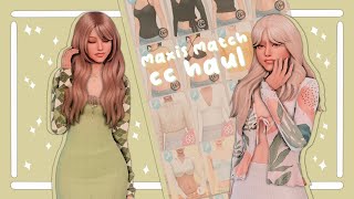 SEPTEMBER MAXIS MATCH CC HAUL  CC LINKS💚🫶🏻  CC FINDS  The Sims 4 [upl. by Nnauol]