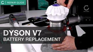 How to replace the battery of your dyson V7 Vacuum cleaner  cellonic repair guide [upl. by Haniraz]