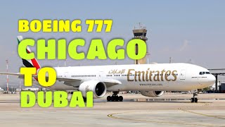 Chicago to Dubai Emirates Boeing 777300ER Business Class Review [upl. by Niuqauj251]