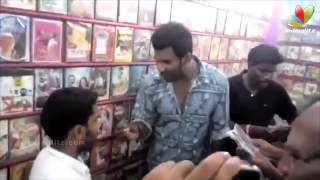 Vishal Raids Video Shop in Tirupur Finds Pirated CDs of Poojai and Kaththi  Thiruttu VCD [upl. by Farhsa28]