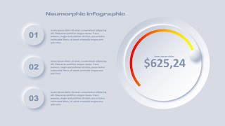 Animated Neumorphic Infographic Slide Design  PowerPoint Template [upl. by Eedahs]