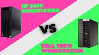 HP Z440 WORKSTATION VS DELL T5810 WORKSTATION REVIEW editing gaming workstations entertainment [upl. by Anoyek413]