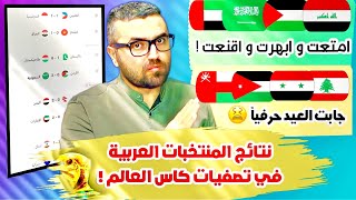 تصفيات كأس العالم 2026  التصفيات الاسيوية  نتائج المنتخبات العربية في الجولة الثانية [upl. by Medardas]