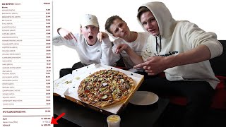 KJØPER NORGES STØRSTE PIZZA TIL 1000KR🍕 [upl. by Notnad]