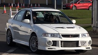 Modified Cars Leaving a Car Show North East Auto Show 2024  Darlington Arena [upl. by Irafat618]