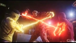 The Flash 9x09 Team Flash Vs Bloodwork and Oliver cures all Bloodwork spread in Multiverse Scene [upl. by Asemaj]