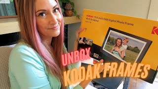 116 Inch Kodak Digital Photo Frame Unboxing amp Reviewing WIFI enabled with 32GB storage [upl. by Noroj]