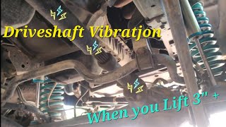 Lifted Rig Got Vibration Get a Double Cardan Drive shaft [upl. by Erle671]