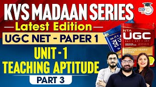 UGC NET 2024  KVS Madaan Ugc Net  UGC NET Paper 1  KVS Madaan Series  Teaching Aptitude  Part 3 [upl. by Akimak]