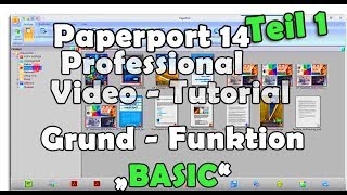 Grundfunktionen Paperport 14 professional Tutorial DMS Basic Features Paperport 14 Professional [upl. by Sollows]