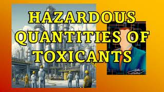 Quantities of Toxicants Chemical Process Safety [upl. by Tillman191]