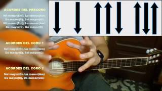 quotVives en Mí  Soy Lunaquot Tutorial Guitarra Acústica COMPLETO [upl. by Aisanat]