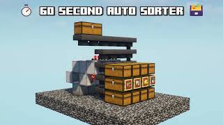 Minecraft Auto Sorter  60 Second Tutorial  Java amp Bedrock [upl. by Hartill432]