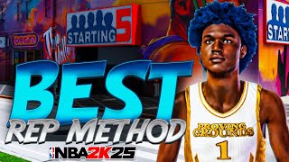 BEST REP METHOD IN NBA 2K25 IS STARTING 5 HOW TO BECOME A LEGEND FAST [upl. by Ahtekal]