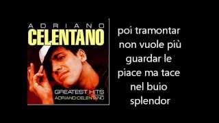 Adriano Celentano  La Mezzaluna Testo Lyrics [upl. by Benetta]