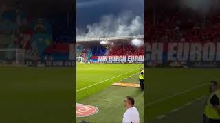 🇩🇪 Heidenheim  Häcken 🇸🇪  Choreo from Heidenheim 290824 ultras football bundesliga [upl. by Niabi973]