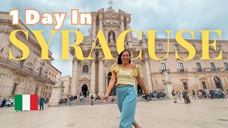 Day Trip To Syracuse Italy from Catania Exploring the Charming Historical Gem Ortigia Island [upl. by Aihseket]