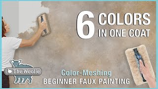 How To Faux Paint ColorMeshing Technique DIY HOMEIMPROVEMENT FAUXPAINTING THEHOMEDEPOT Woolie [upl. by Shaine528]