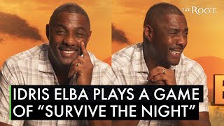 Idris Elba Plays Survive the Night with The Root  Interview [upl. by Yemrots]