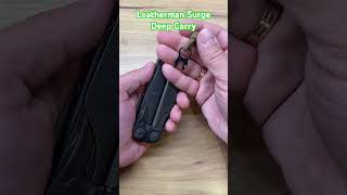 Leatherman Surge Deep Carry Clip amp Lanyard Ring for Piano Lock [upl. by Pliske]