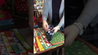 How to Wrap a Furoshiki  Japanese eco wrapping cloth [upl. by Ytsur13]