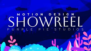 2D Motion Design Showreel  Purple Pie Studios [upl. by Cowey]