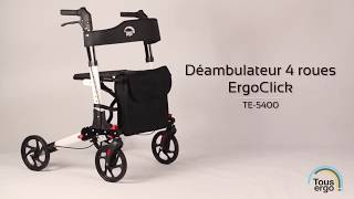 ErgoClick  Déambulateur facilement pliable et léger [upl. by Yeargain]