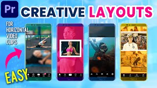 VERTICAL LAYOUTS for Horizontal Videos  Premiere Pro CC Tutorial [upl. by Otsuaf]