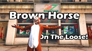 Brown Horse On The Loose 🐴 United Gaming RP I GTA RP [upl. by Arlan]