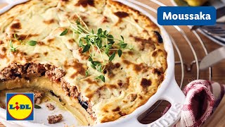 Griechische Moussaka  Traditionelles Moussaka Rezept  Lidl Kochen [upl. by Lime467]