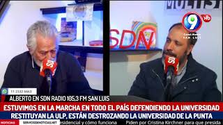 Alberto Rodriguez Saá quotmarchamos en todo el país a favor de las universidadesquot [upl. by Johen29]